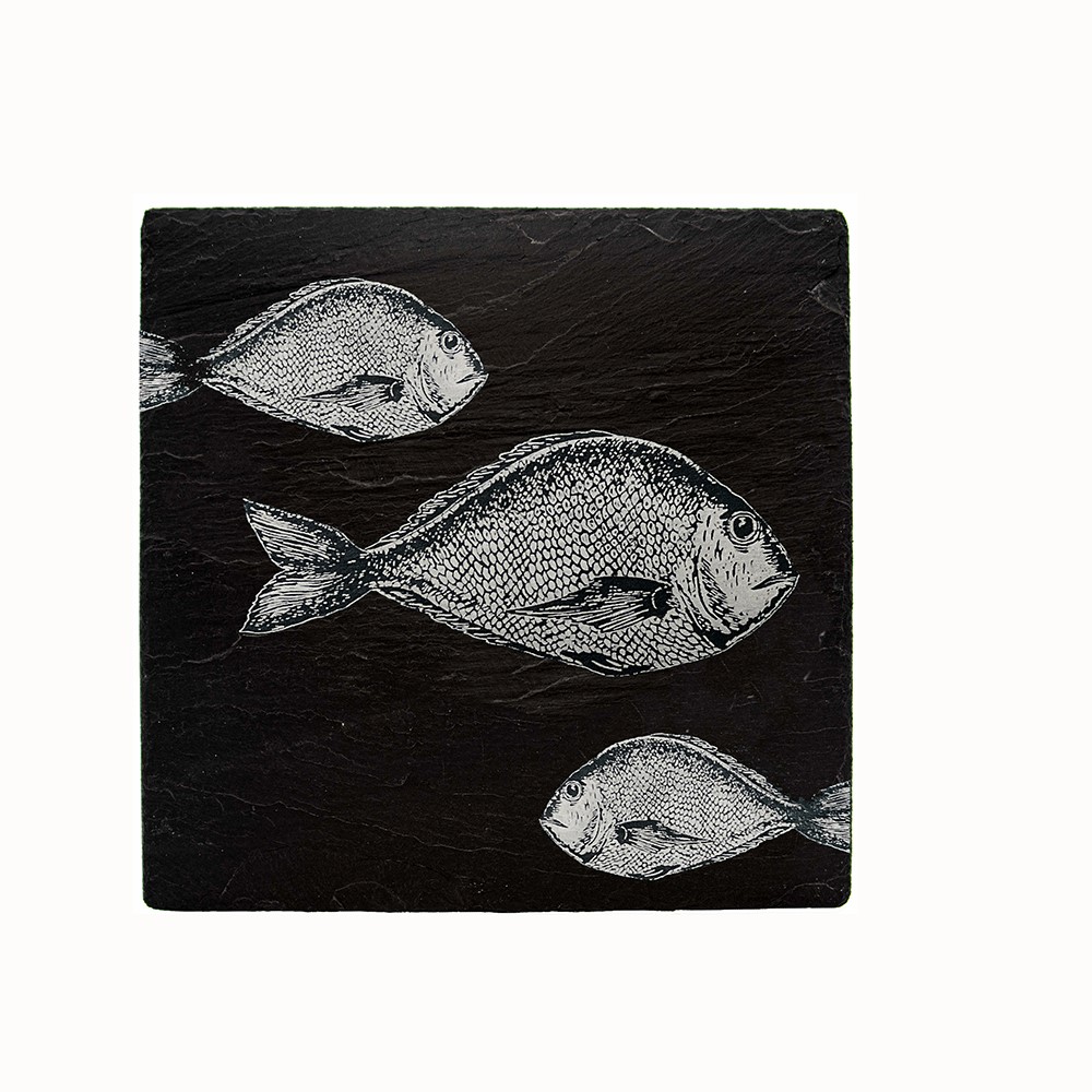 Schiefer-Topfuntersetzer | Design Fische | The Just Slate Company