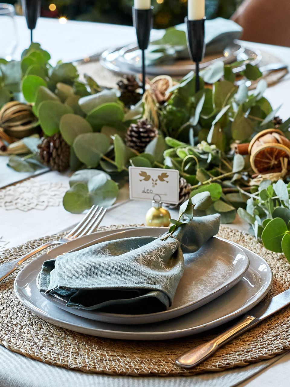 Leinen-Servietten Schneeflocke | von Ulster Weavers