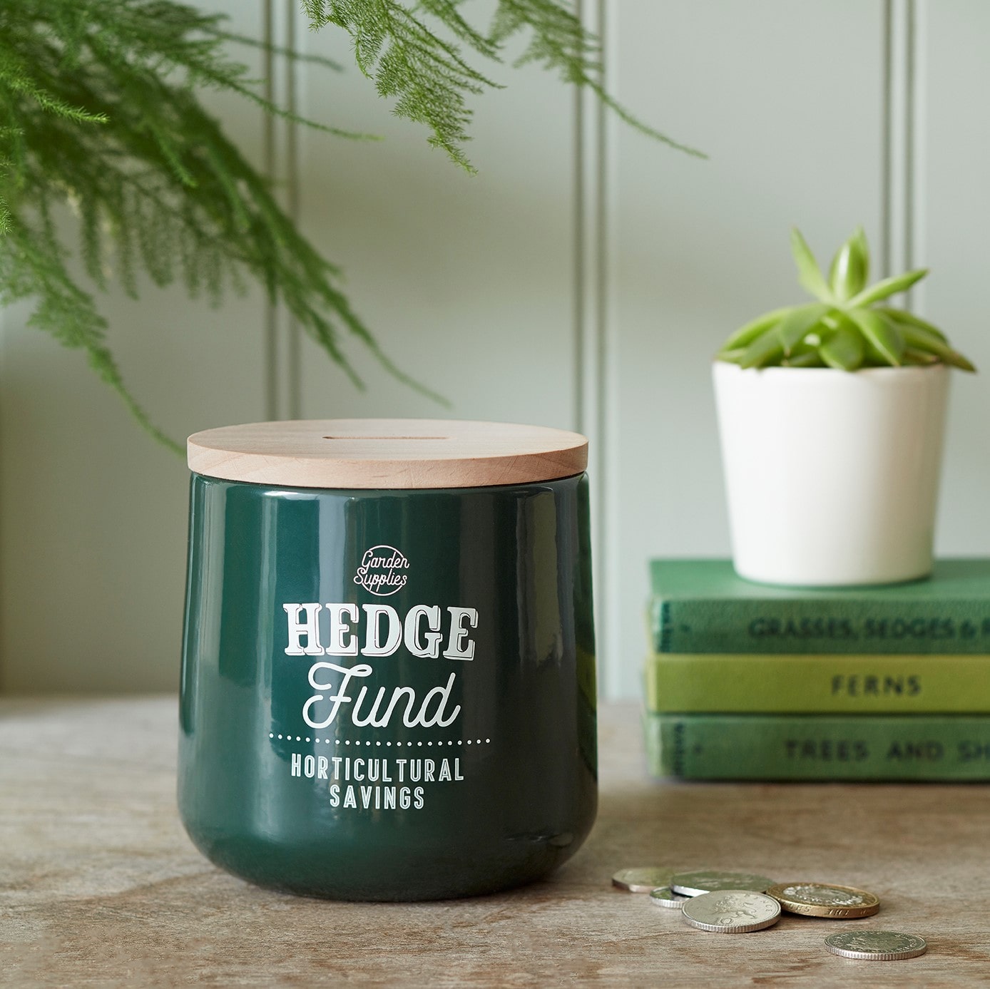 Hedge-Fonds Spardose, Dark-Green