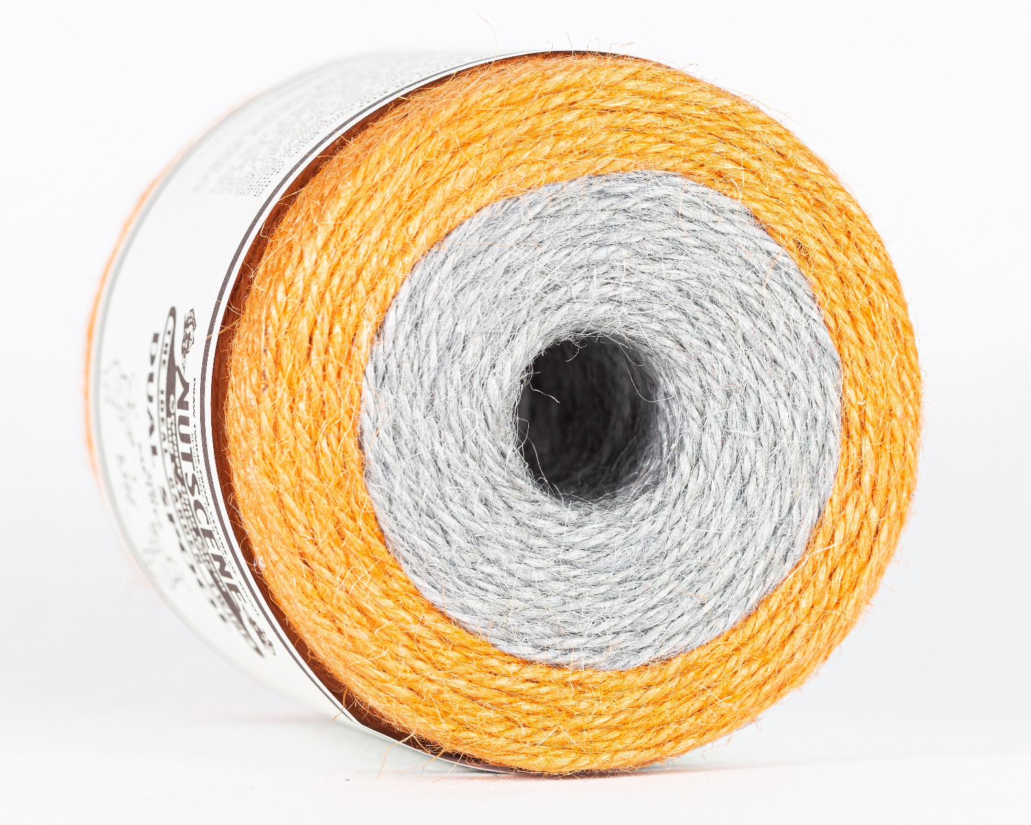 DUO-Jutespule Orange/Grau