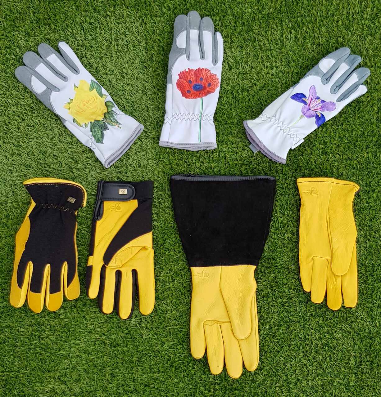 Robuste und bequeme Gartenhandschuhe aus Leder | Die Gold Leaf - Collection