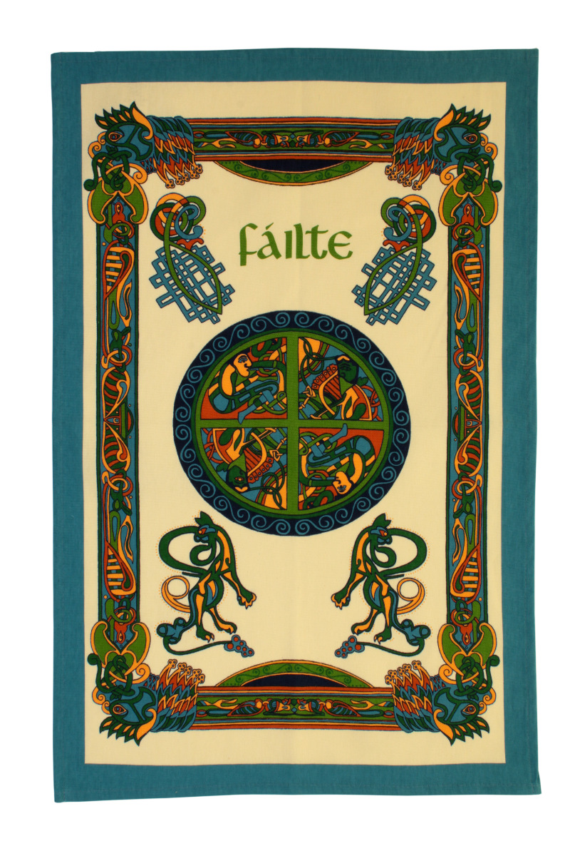 Geschirrtuch fáilte - Willkommen