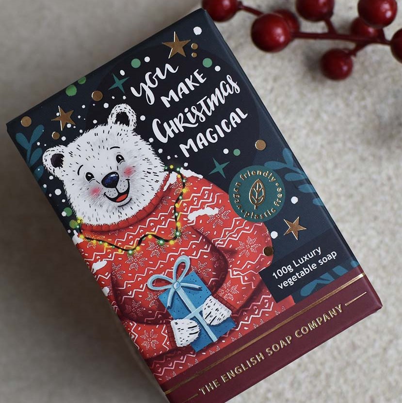 Festliche Seife Weihnachtswesen | Eisbär