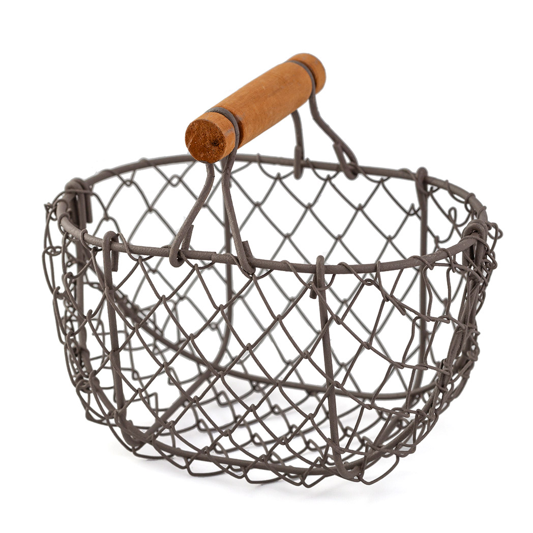 Deko-Drahtkörbchen dunkelantik