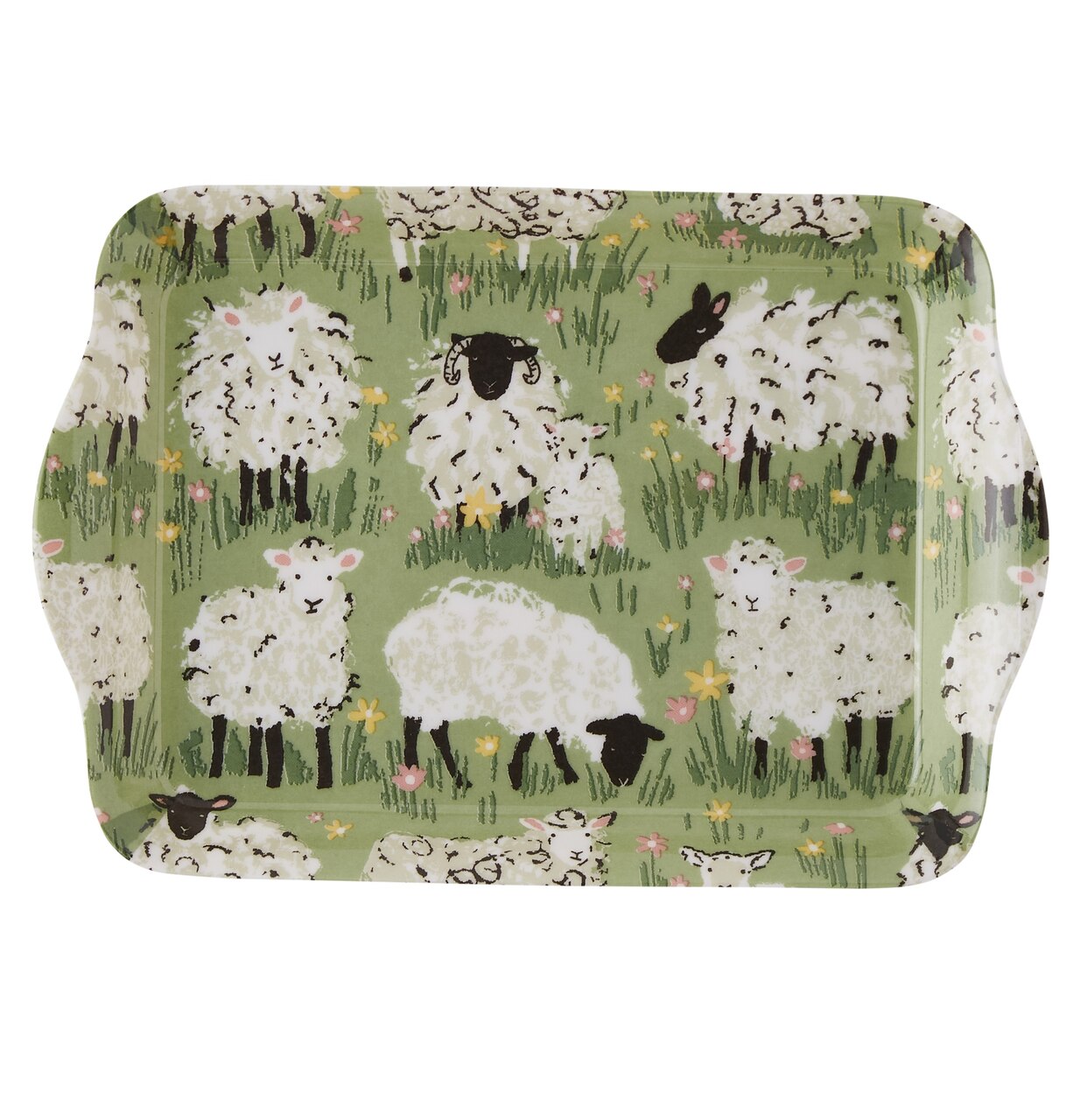 Kleines Serviertablett | Design Flauschige Schafe | Ulster Weavers