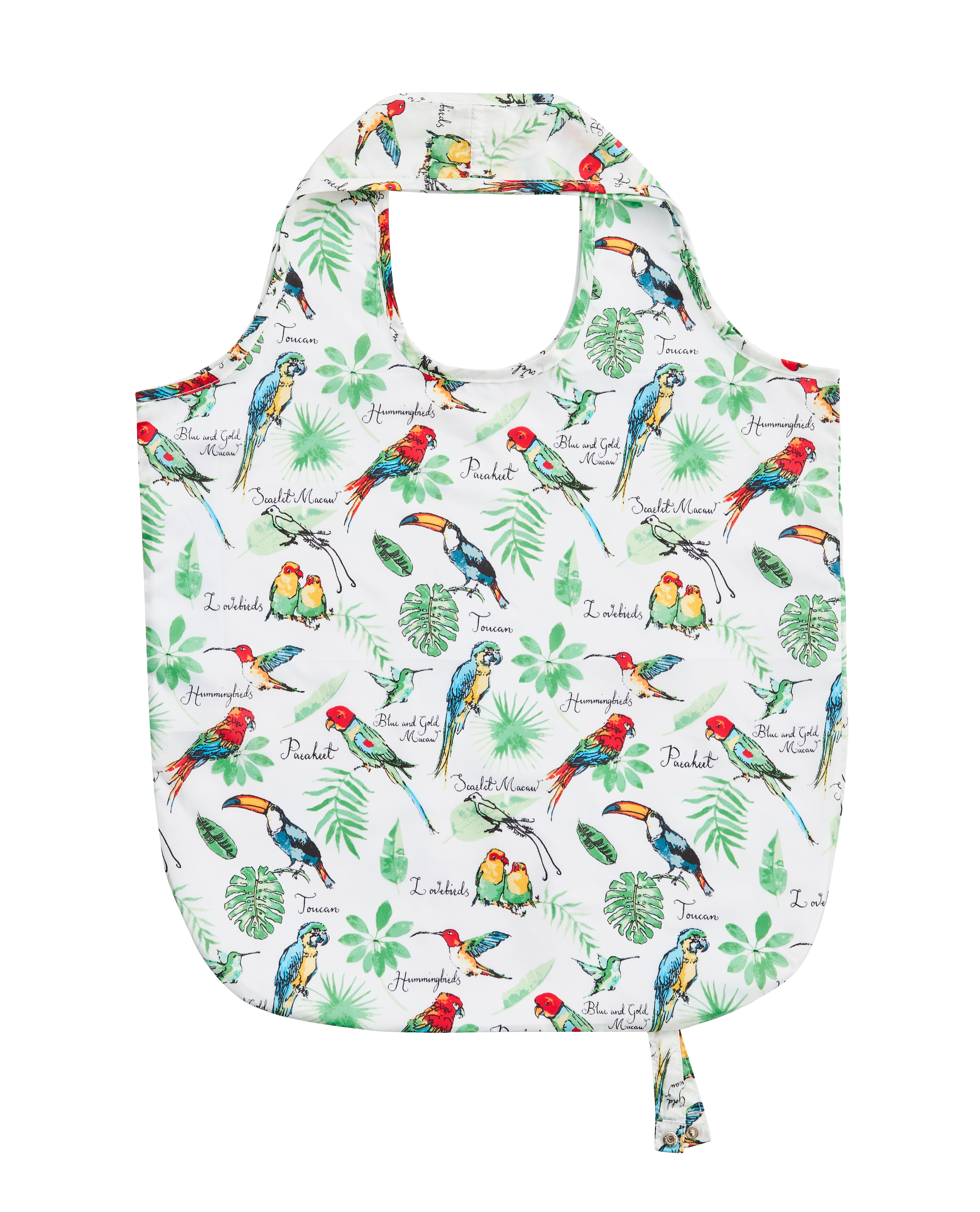 Faltbarer Einkaufsbeutel, Design Tropische Vögel