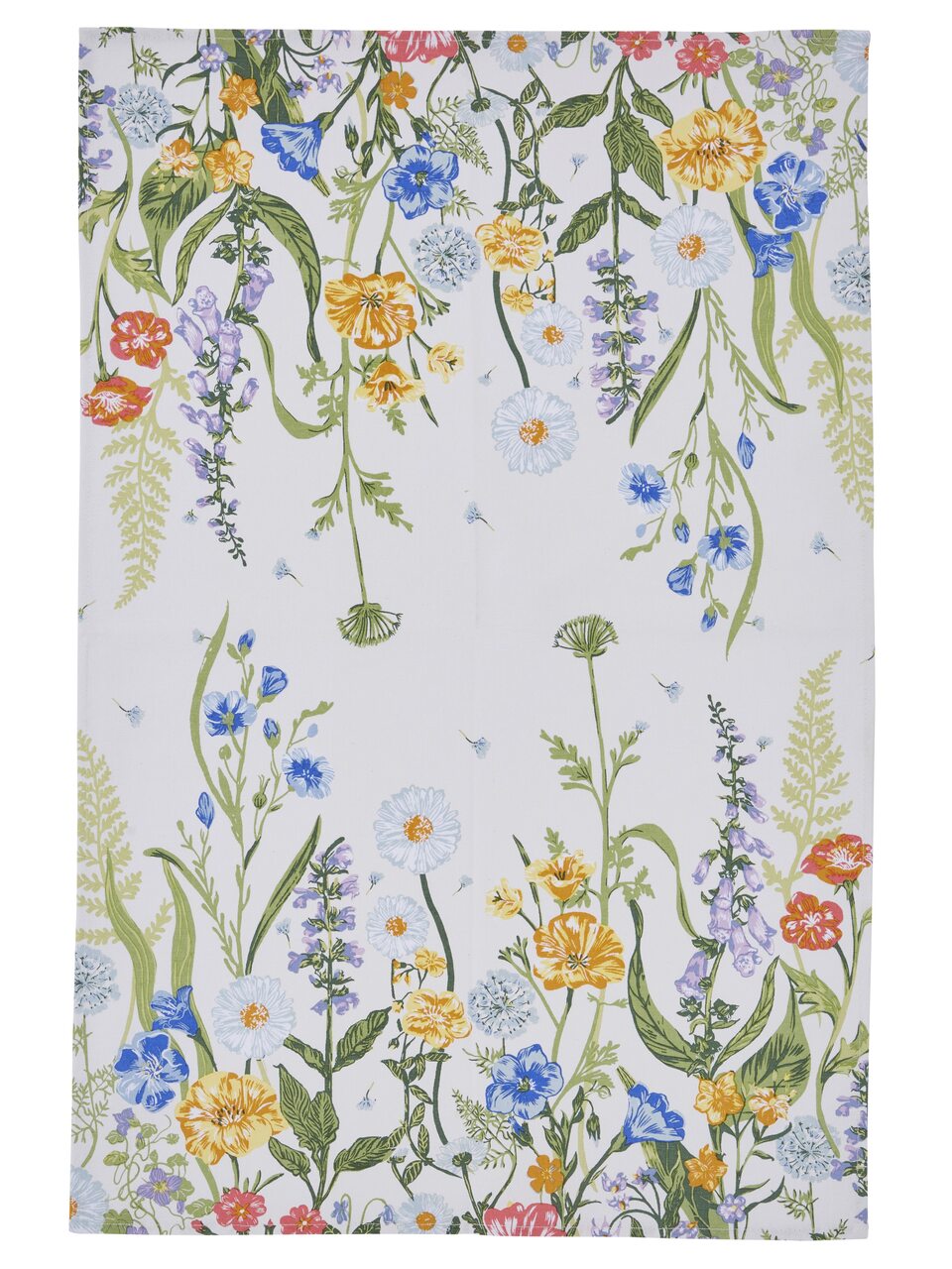 Baumwoll-Geschirrtuch Bauerngarten