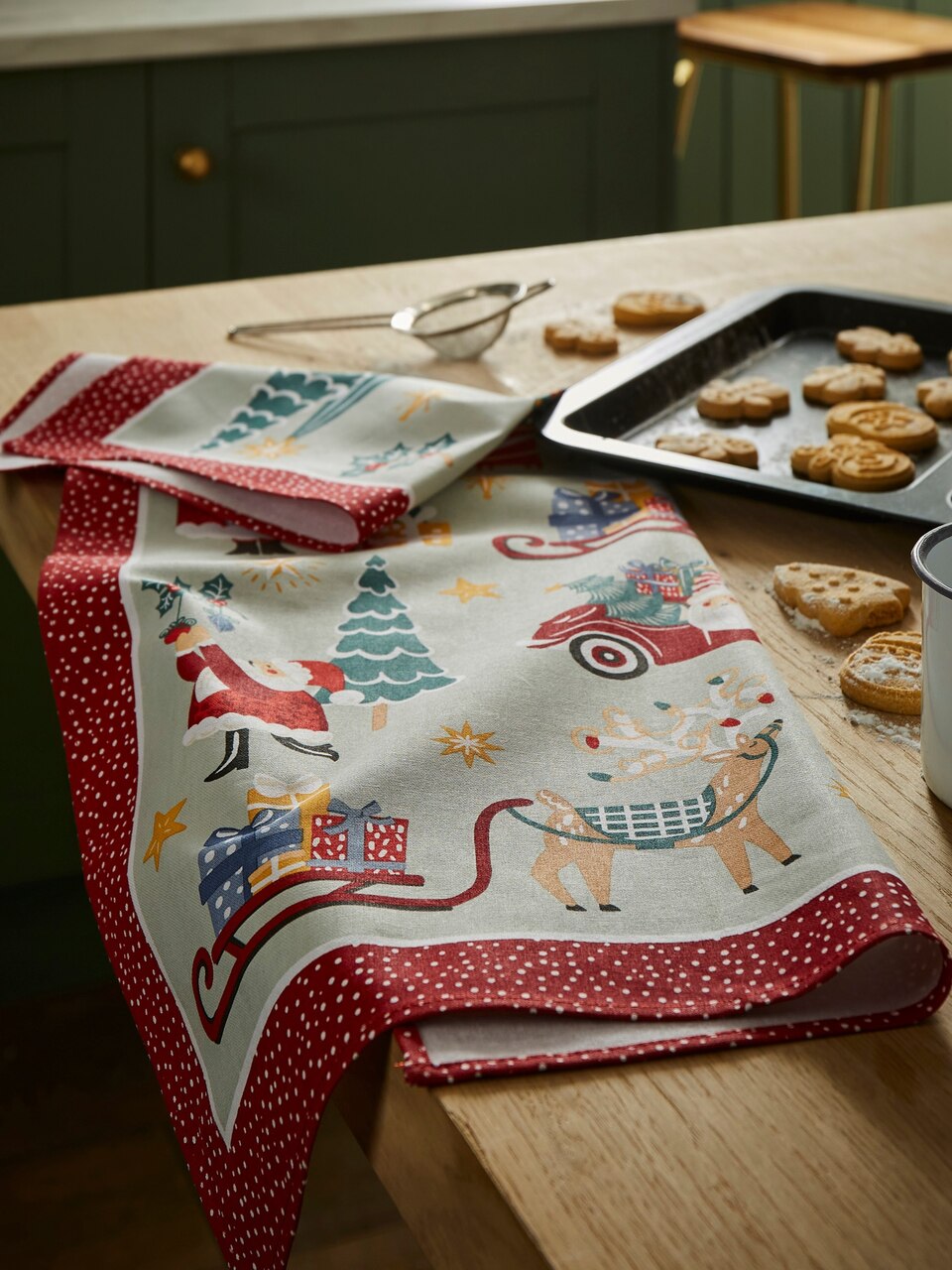 Ulster Weavers Weihnachts-Geschirrtuch | Es weihnachtet