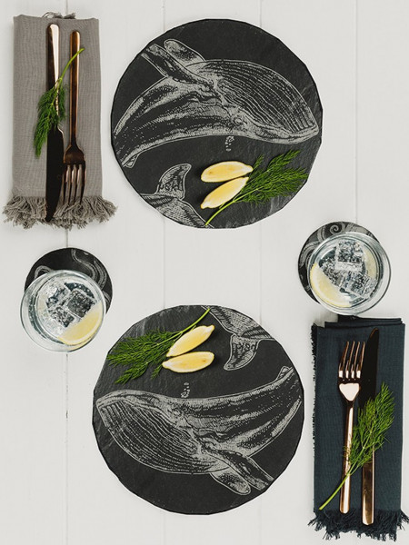 Wal | 2er- Platzset aus Schiefer