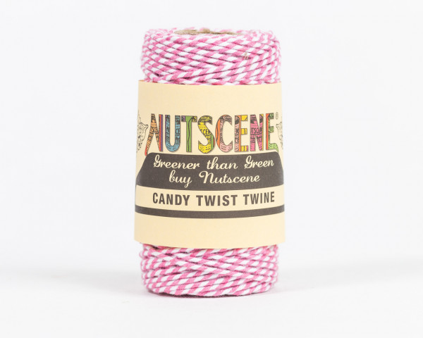 CandyTwist® Twine 50m | Pink-Weiß
