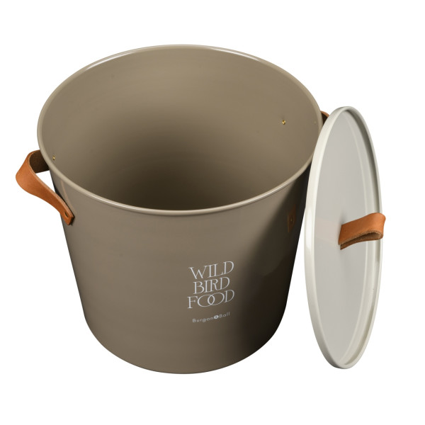 Vogelfutterdose geöffnet