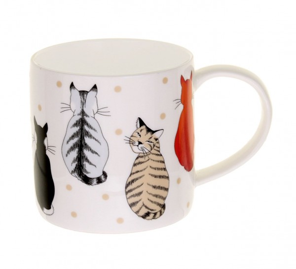 Bone China Tasse Cats in Waiting 'New'