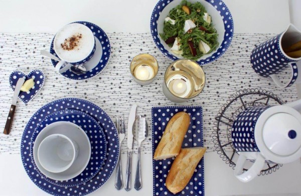 Blaue-Punkte-Serie von Krasilnikoff