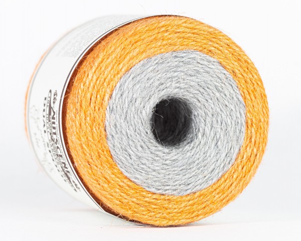 DUO-Jutespule Orange/Grau
