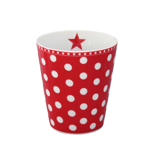 Happy Mug, Dots red