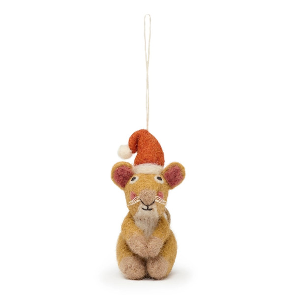 Christbaumschmuck | aus Filz | eine kleine Maus | von Sophie Allport | aus England