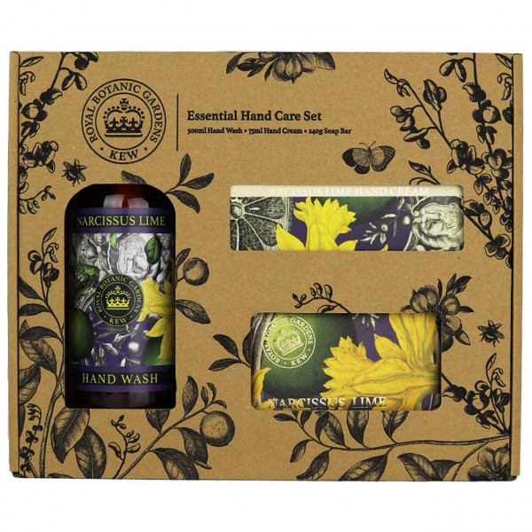 Geschenkbox Narzisse-Limette | The Englisch Soap Company & Royal Botanic Gardens, Kew
