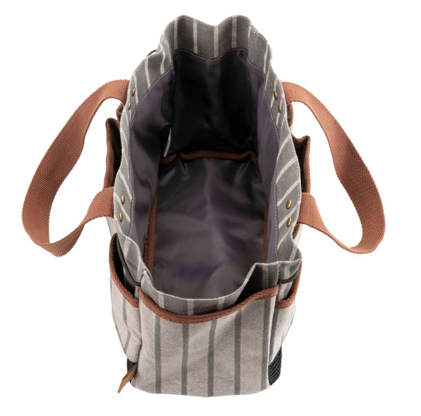 Gartenwerkzeug-Tasche Landhaus-grau von oben