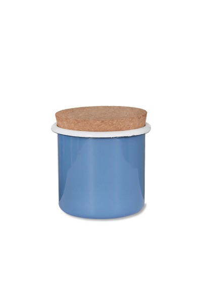 Zucker-Pot aus Emaille in Dorset Blue