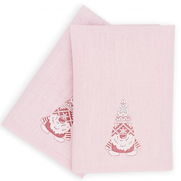 Leinen-Servietten Wichtel | 2er-Set