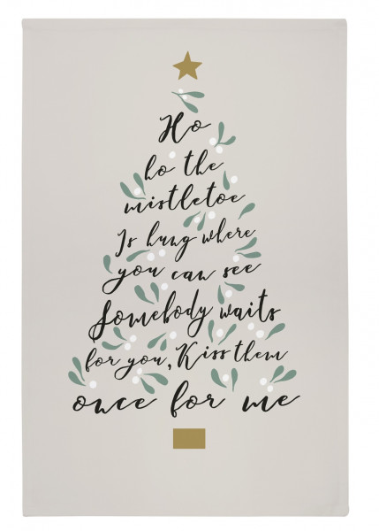 Weihnachts-Geschirrtuch Misteln | von Ulster Weavers