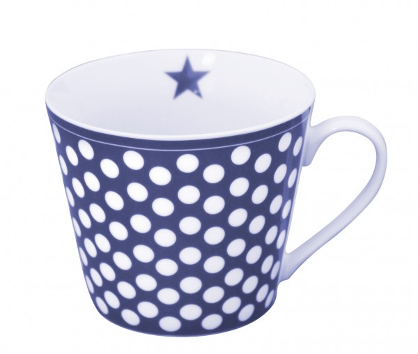 Happy Cup, Big dots dark blue