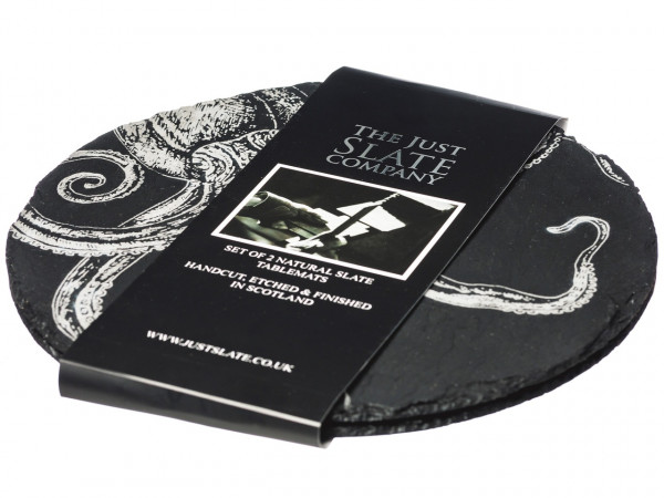 2er-Patzset, Motiv Octopus | The Just Slate Company - Selbrae House