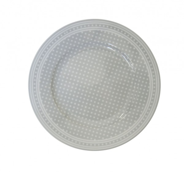 Dessertteller Mikro-Punkte, grau