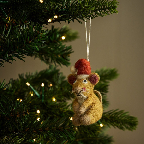 Baumschmuck aus Filz | Maus | von Sophie Allport