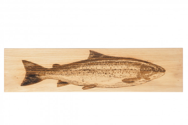 Lachs | Großes Servierbrett aus Eiche | Scottish Made für Selbrae House