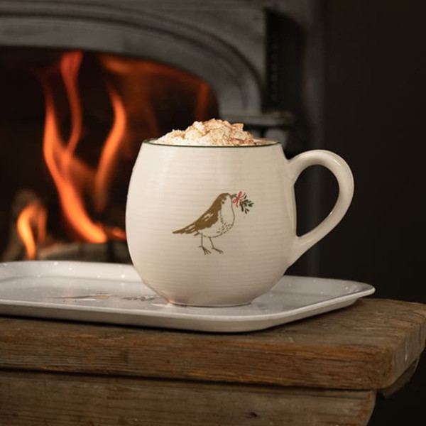 Steingutbecher | Rotkelchen | von Sophie Allport, England