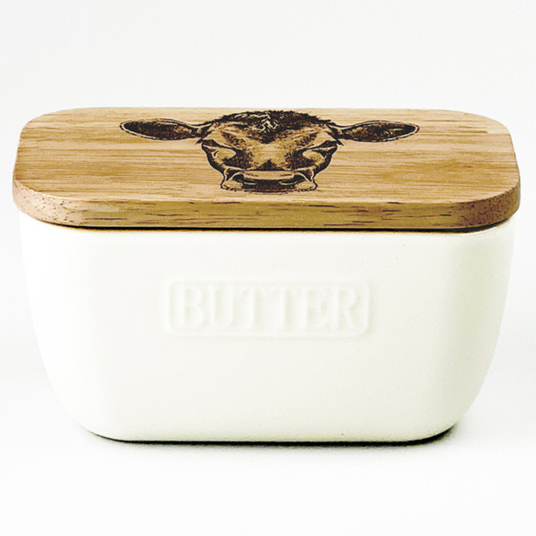 Jersey Cow | Butterdose weiß