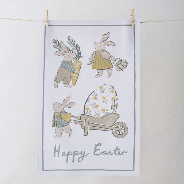 Geschirrtuch 'Happy Easter - Frohe Ostern | von Ulster Weavers