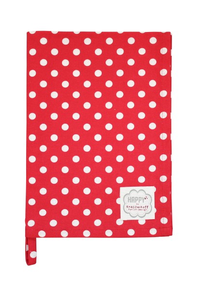 Geschirrtuch Punkte, rot