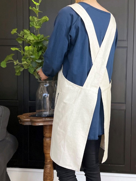 Schürze Leinen 50/50 | Die Rückseite