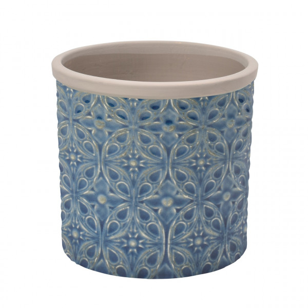 Indoor Übertopf Porto Blau - klein | von Burgon & Ball