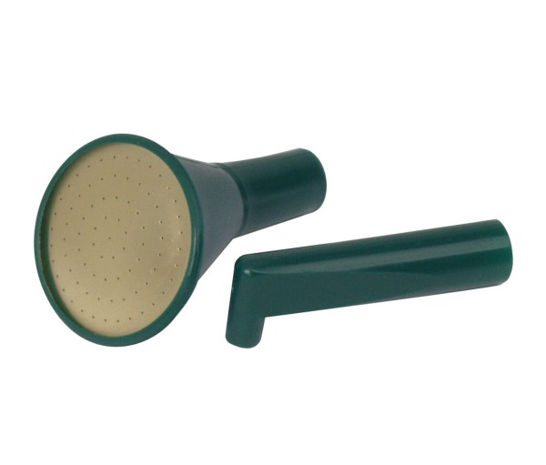 feine Messingbrause in Kunststoffeinfassung und Topfwässerer