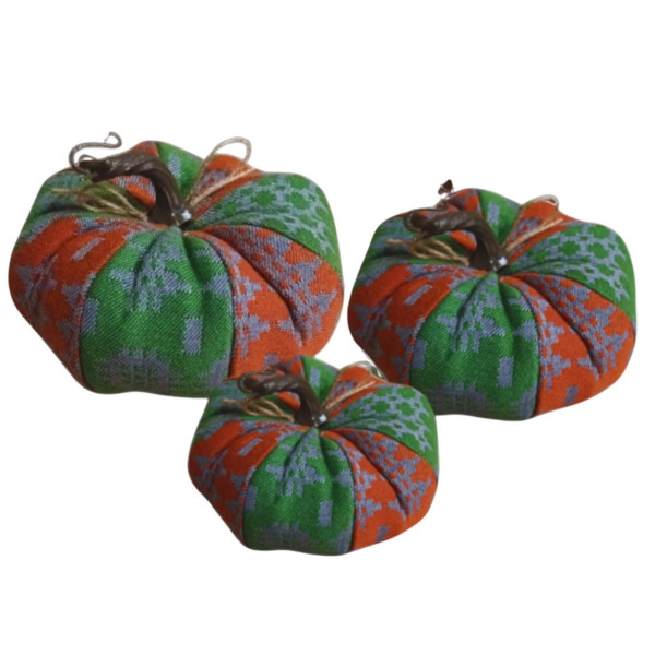 Stoffkürbis | Design Walisisch - Herbst | in 4 Größen | handmade | aus Wales
