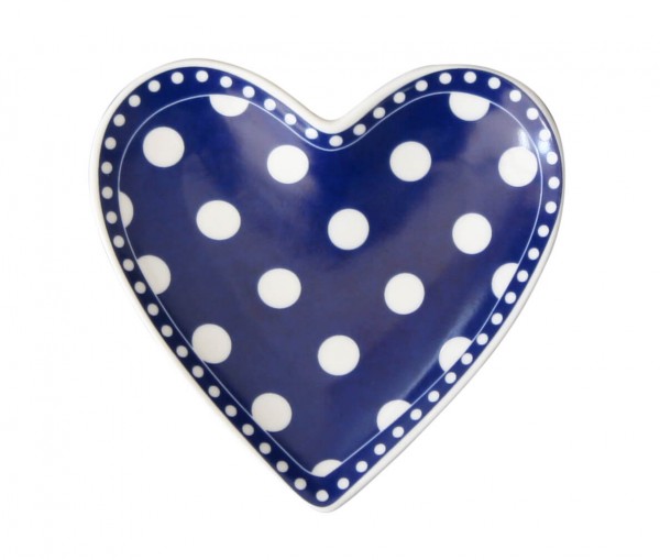 Krasilnikoff Herztellerchen Punkte, dunkelblau