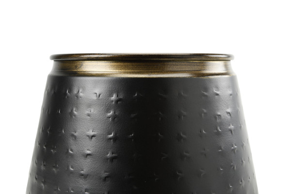 Metall-Übertopf SAHARA SUNSET - medium | mit dekorativem Rand