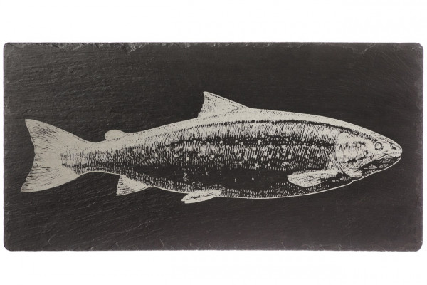 Servierplatte aus Schiefer | Motiv Lachs | Selbrae House