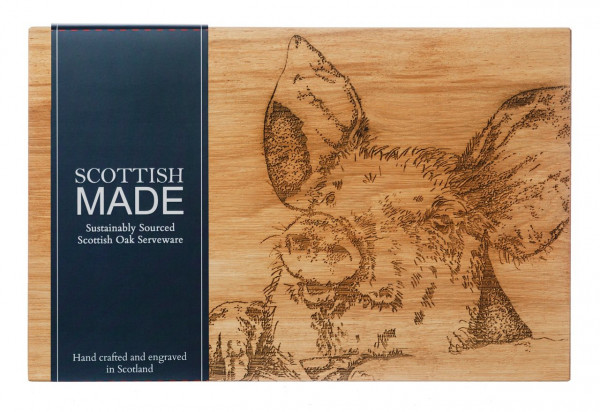 Smiling Pig | Servierbrett aus Eiche | Scottish Made für Selbrae House