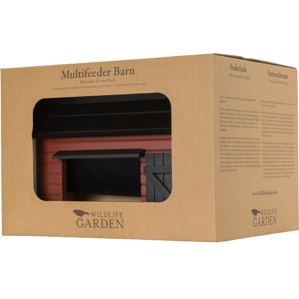 Vogelfutter-Scheune in der Verpackung