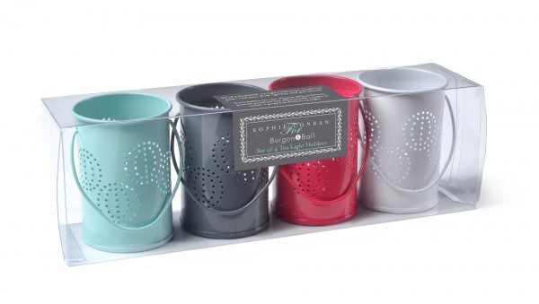 Teelichtbecher 4-Farben-Set, von Sophie Conran