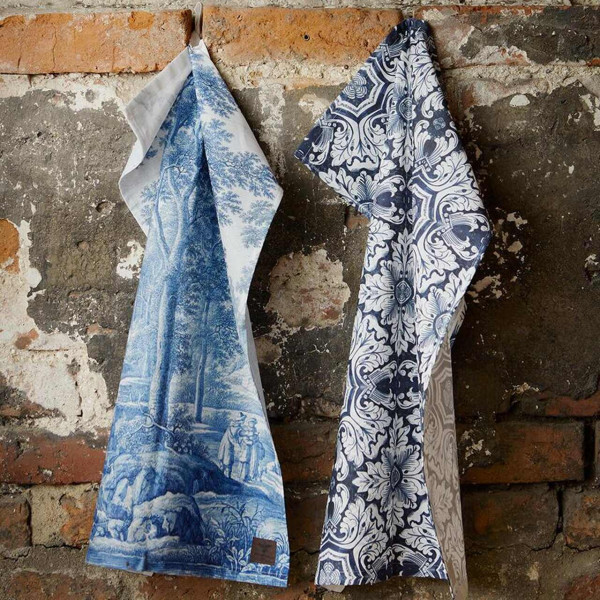 Geschirrtuch | Holländische Fliesen | designt in Dänemark - hergestellt in UK | von Koustrup & Co.