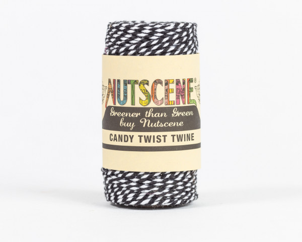 CandyTwist® Twine 50m | Schwarz-Weiß