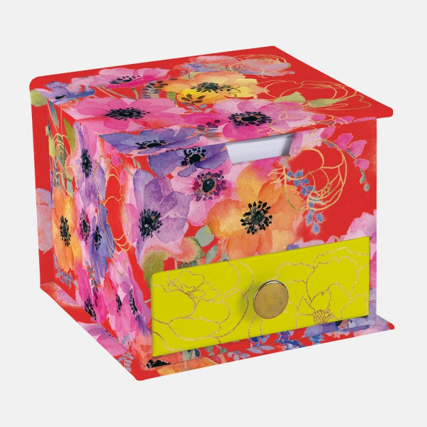 Memo-Würfel | Design Anemonen | aus England