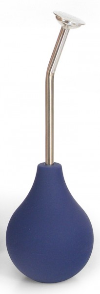 blaue Ballbrause mit langem Rohr