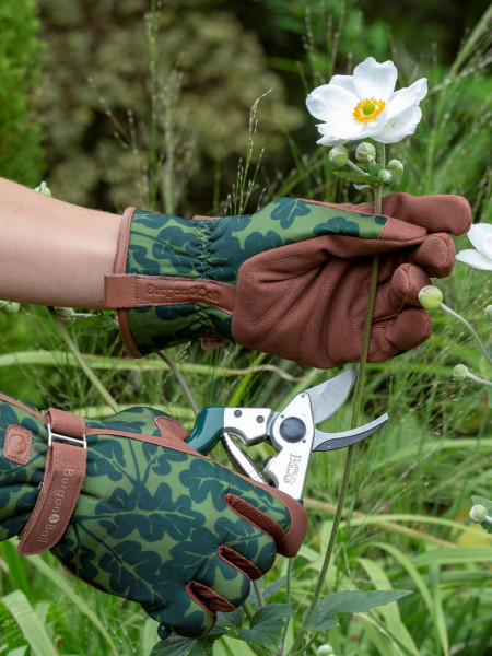 Gartenhandschuhe Eichblatt - Moosgrün