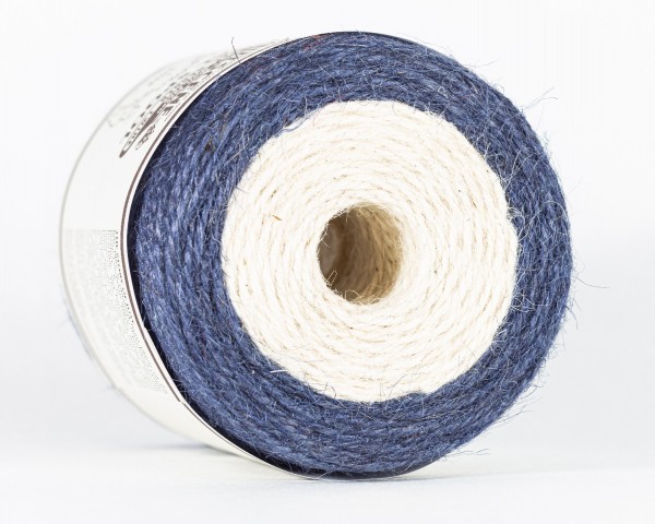 DUO-Jutespule Blau/Weiß